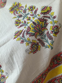 Pastel Pankhi Parade Quirky Cotton Saree By Ethnic Dori