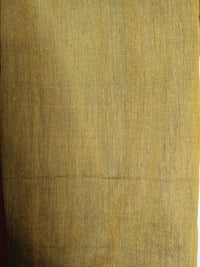 Maroon & Golden Double Color Khadi Cotton Saree
